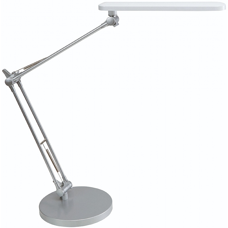 Trek White LED Desk Lamp