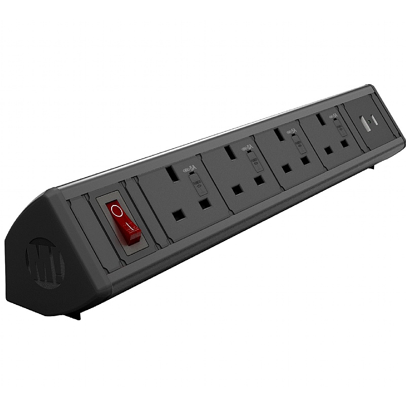 Boost Desktop Power Module 4 Power, 1 USB A, 1 USB C - Office Accessories