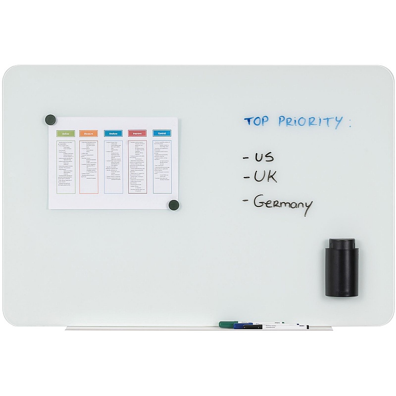 Bi Office Lago Magnetic Glass Whiteboards - Display Equipment