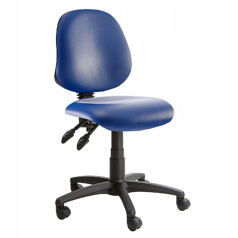 Kirby Petite Vinyl Operator Chair