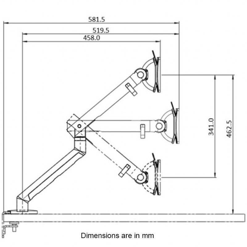 Monitor Arm Components Flo Single Screen Dynamic Monitor Arm from our Monitor Arms range.