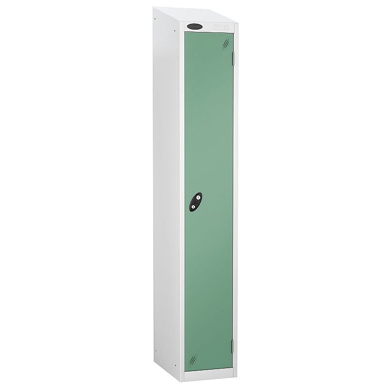 Equinox White Antibacterial Sloping Top Lockers