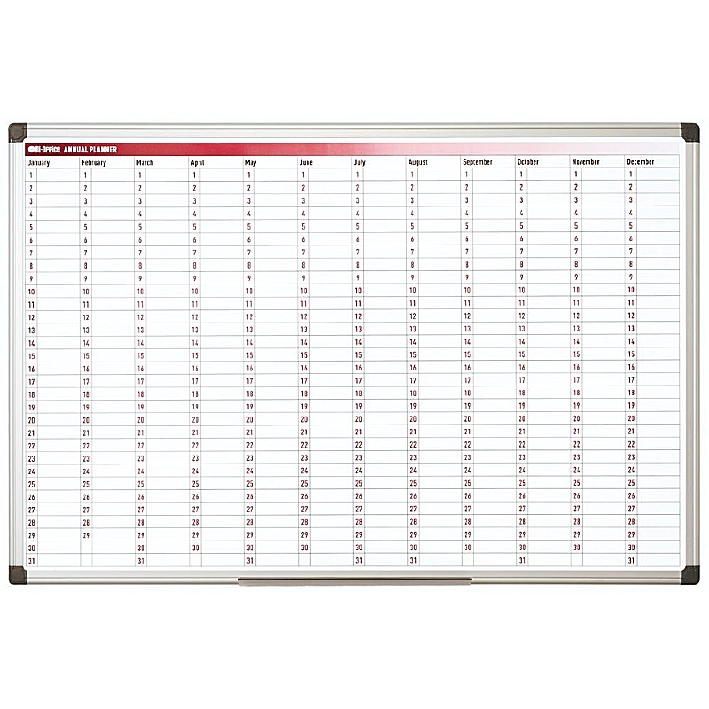 Bi Office Magnetic 365 Day Annual Planner - Display Equipment
