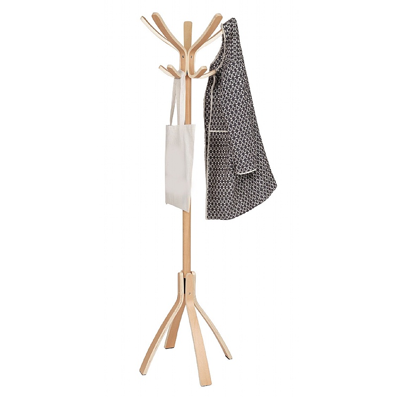 Cafe Light Wood Office Coat Stand from our Office Coat Stands range.