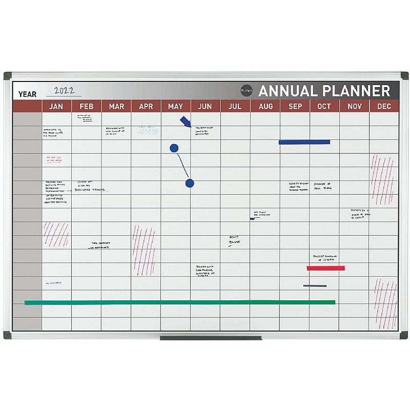 Bi Office Magnetic Monthly Annual Planner - Display Equipment