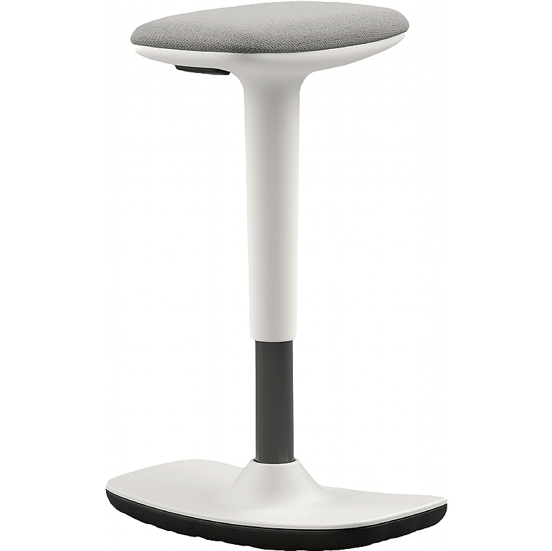 Empire White Sit Stand Stool