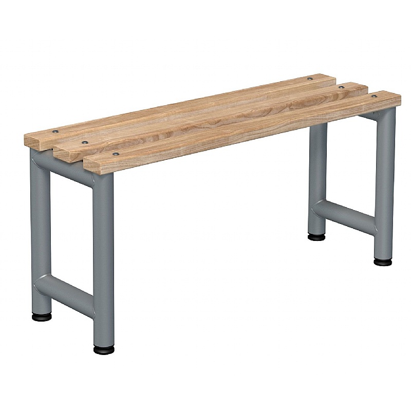 Single Wooden Slat Cloakroom Bench - School Furniture