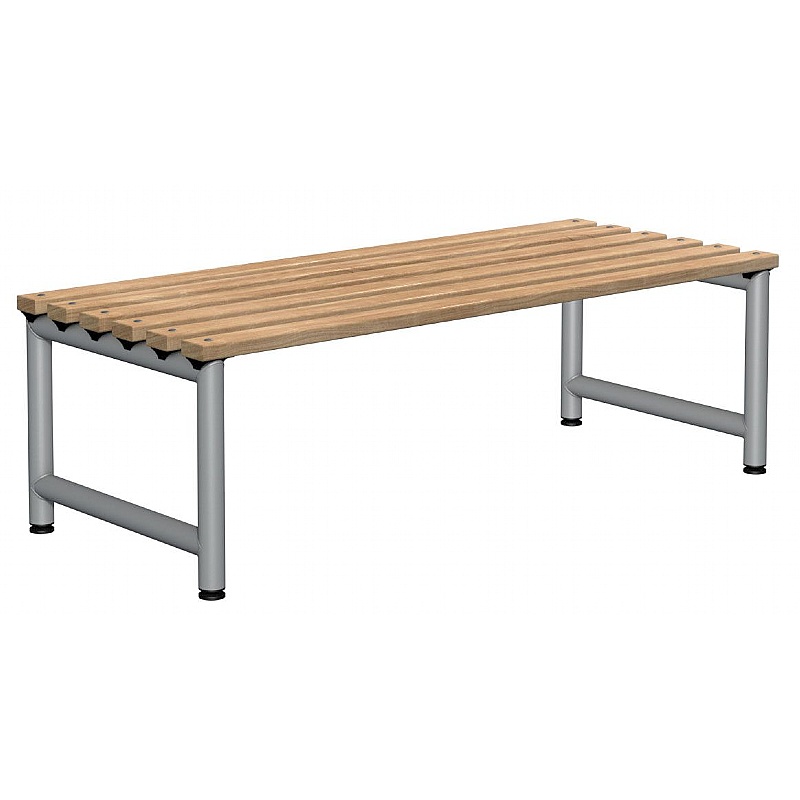 Double Wooden Slat Cloakroom Bench - School Furniture