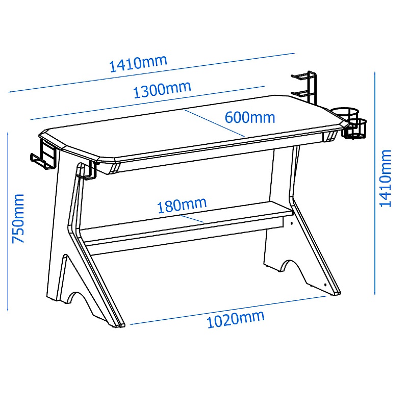 Jersey Home Office Desk from our Home Computer Desks range.