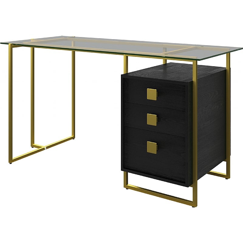 Atherton Glass Home Office Desk