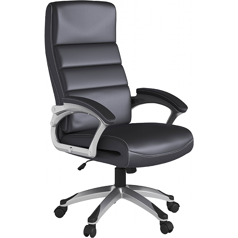 Roseville Leather Faced Office Chair