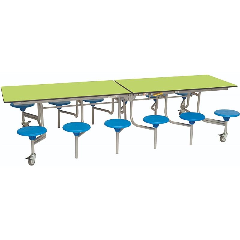 12 Seat Rectangular Mobile Folding School Dining Tables from our School