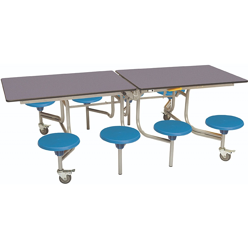 8 Seat Rectangular Mobile Folding School Dining Tables from our School