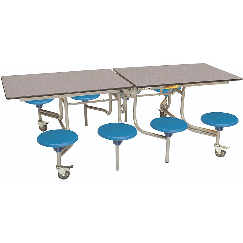 8 Seat Rectangular Mobile Folding School Dining Tables from our School