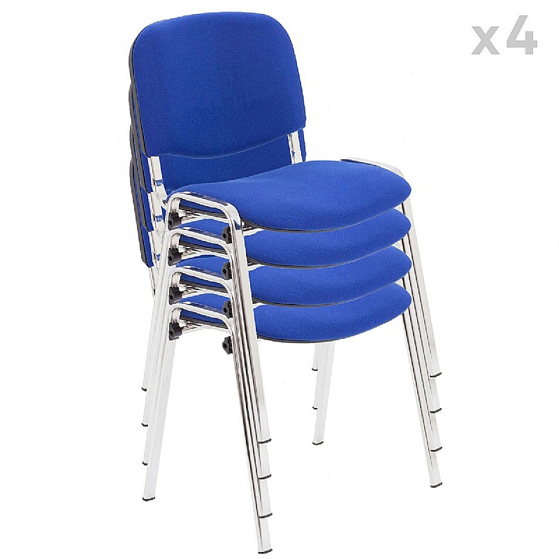 Club Chrome Frame Stacking Conference Chairs