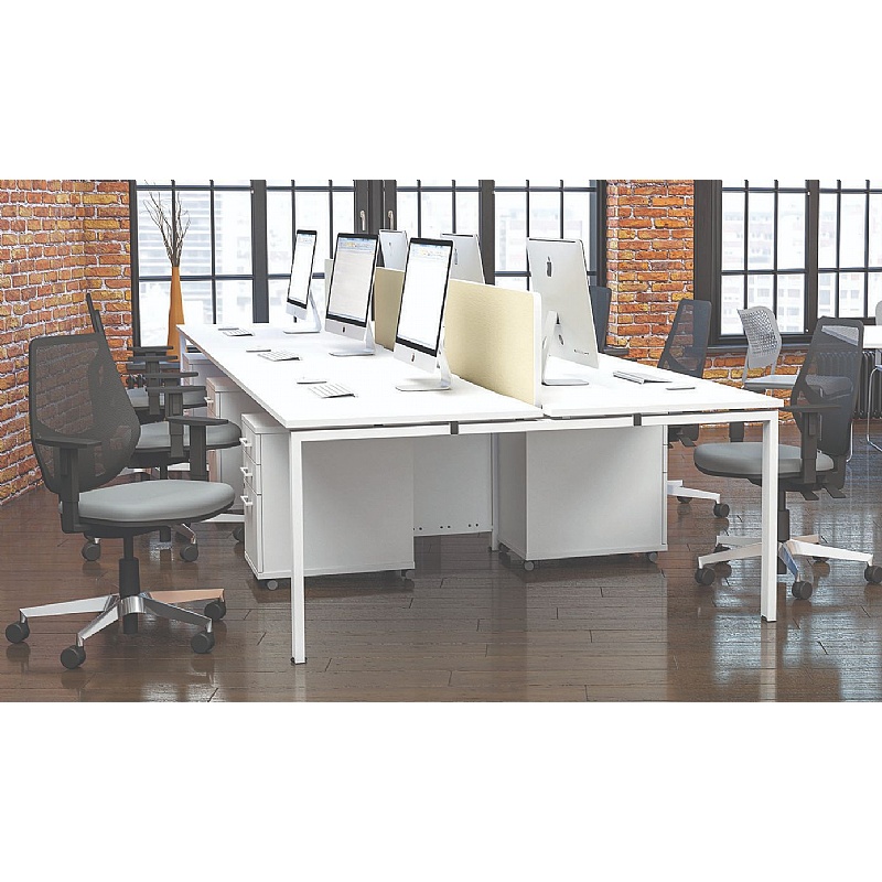 Axxiom 2 Person Rectangular Back to Back Bench Desks from our Bench Desks range.