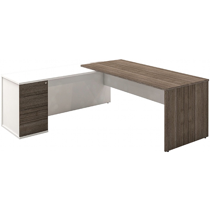 Console Duo Executive L-Shaped Office Desk - Office Desks