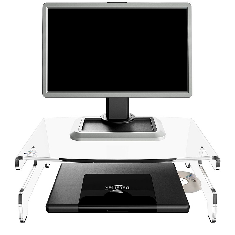 Addit 66 Clearspace Ergonomic Monitor Riser - Office Accessories