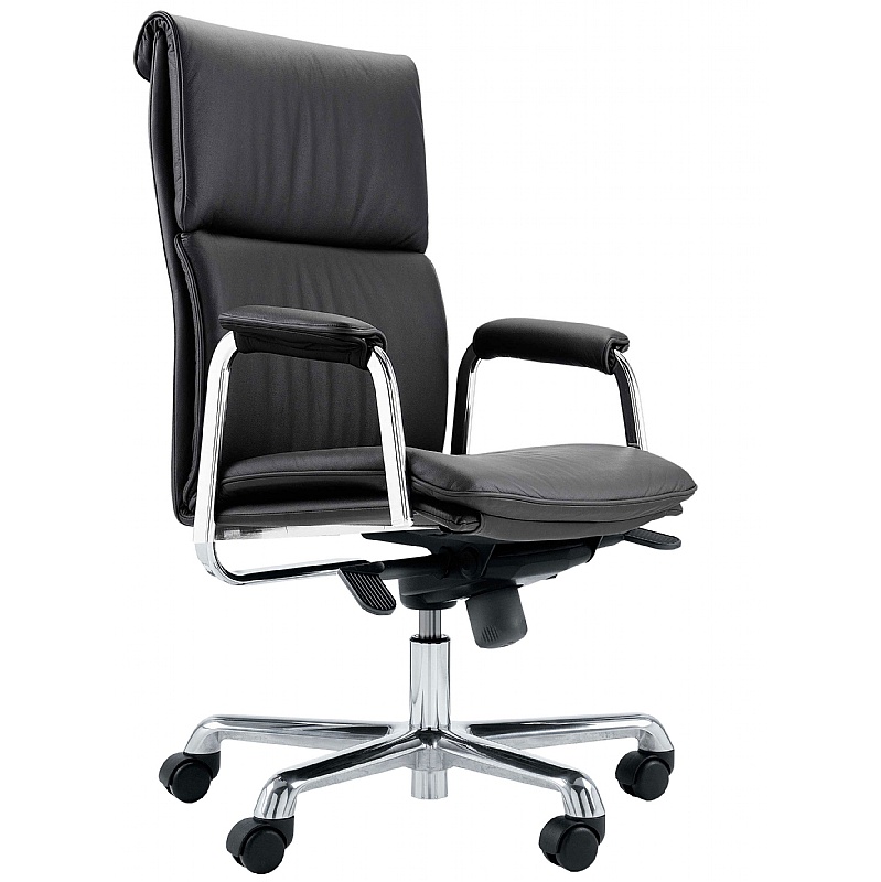 Boss Design Real Leather Delphi High Back Office Chair - Office Chairs