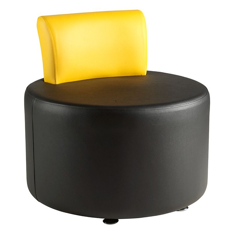 Dots Duo Round Vinyl Reception and Breakout Chair - Reception Area