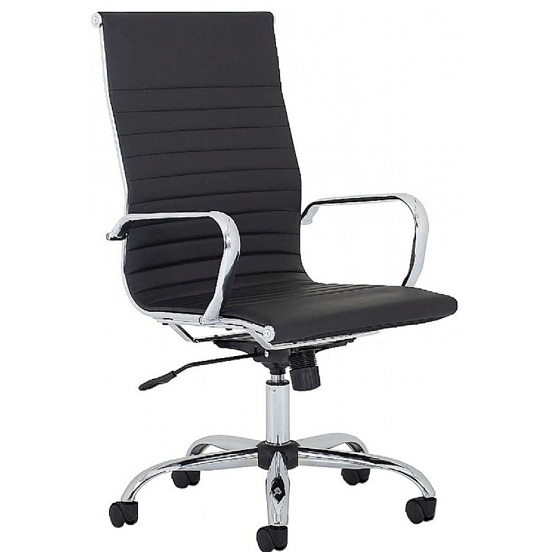 Nola High Back Bonded Leather Executive Chair - Office Chairs