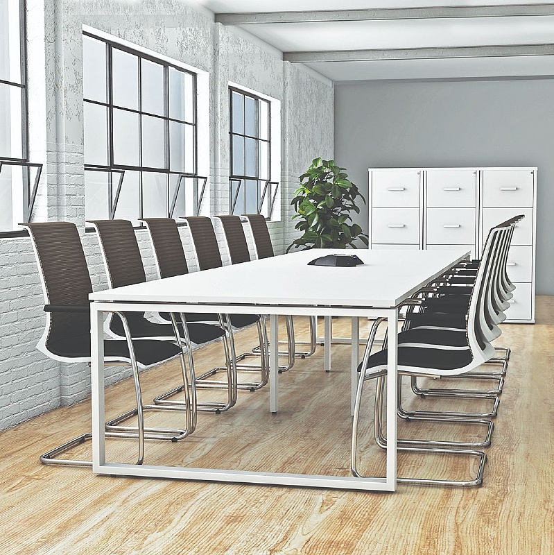 Project Rectangular Hoop Leg Meeting and Boardroom Tables from our