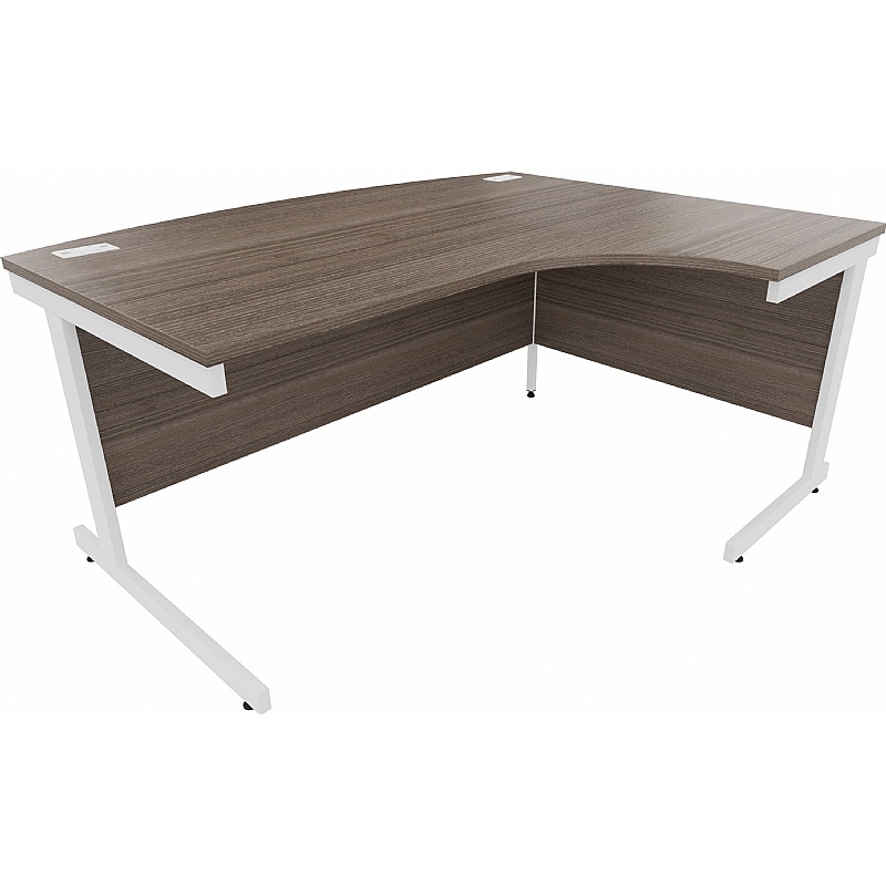 Cogent Bow Fronted Ergonomic Radial Office Desks