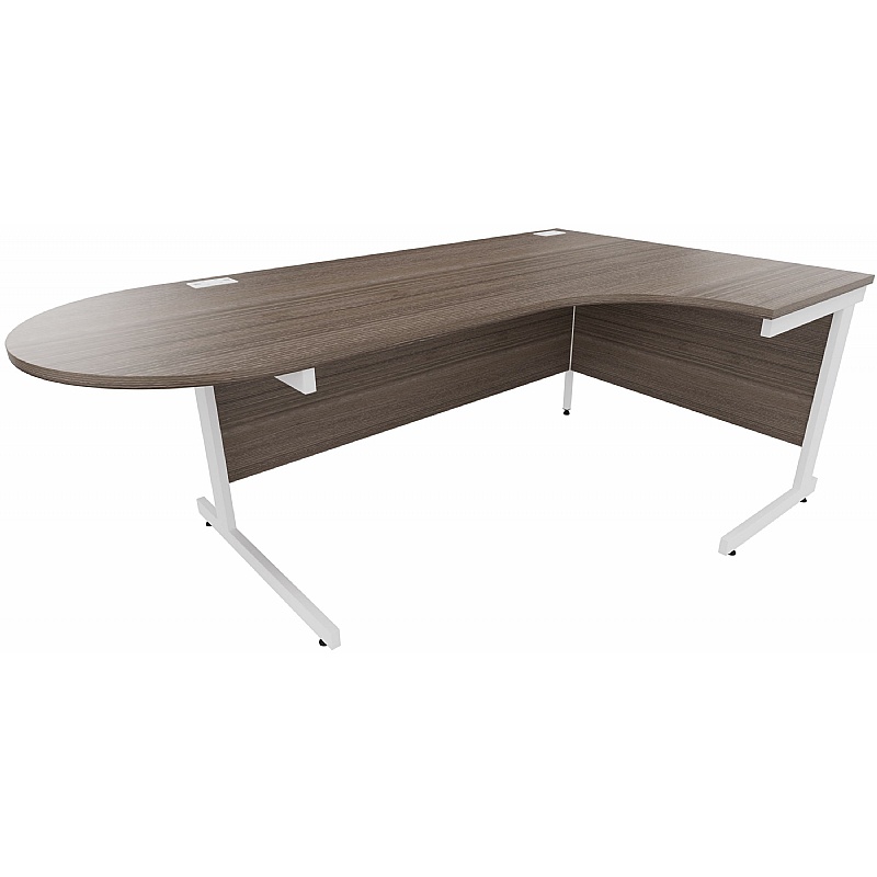 Cogent D End Ergonomic Radial Office Desks