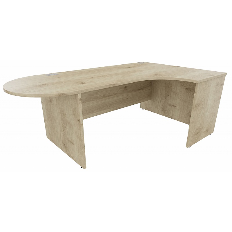 Forme D-End Ergonomic Radial Office Desks - Office Desks