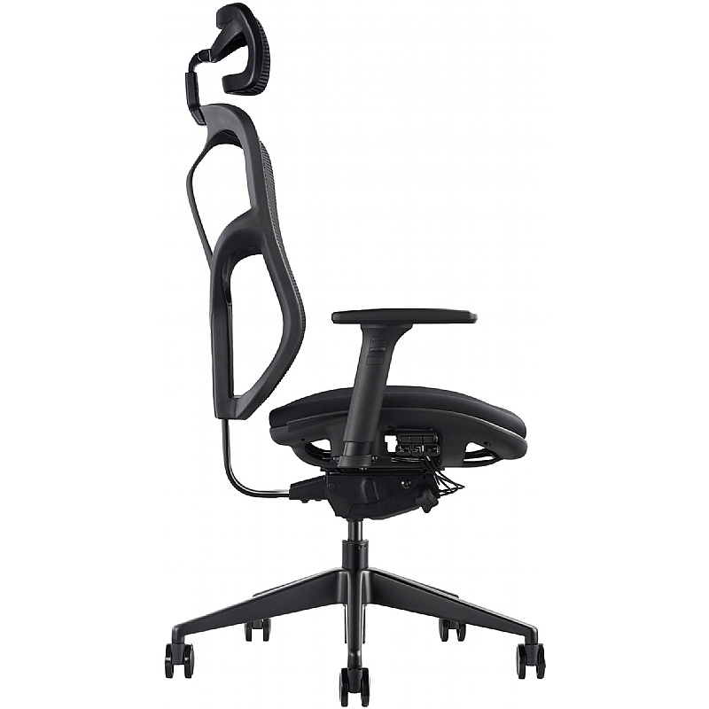 F94 Stealth Ergonomic Mesh and Fabric Office Chair with Headrest from