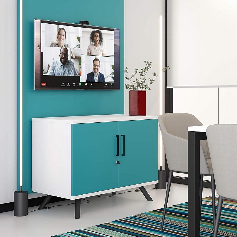 Flare 2 Door Credenza Office Storage Unit from our Office Cupboards range.