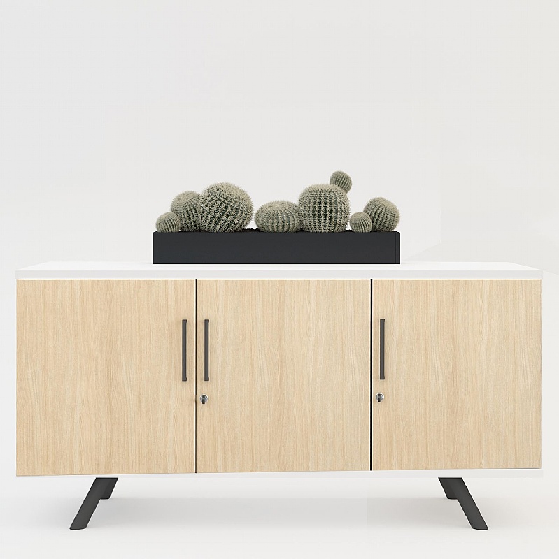 Flare 3 Door Credenza Office Storage Unit - Office Storage