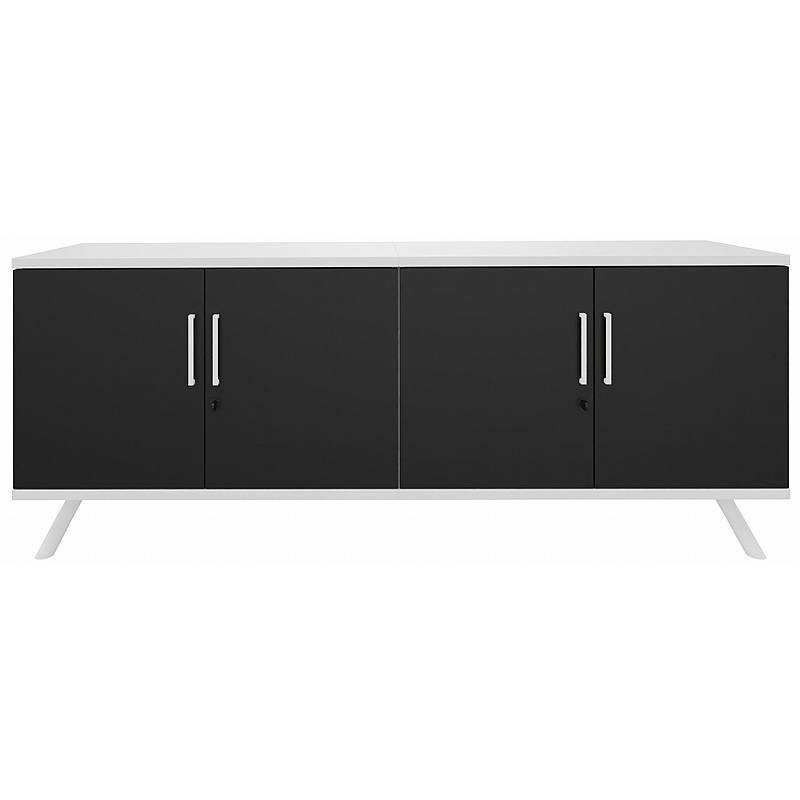 Flare 4 Door Credenza Office Storage Unit from our Office Cupboards range.