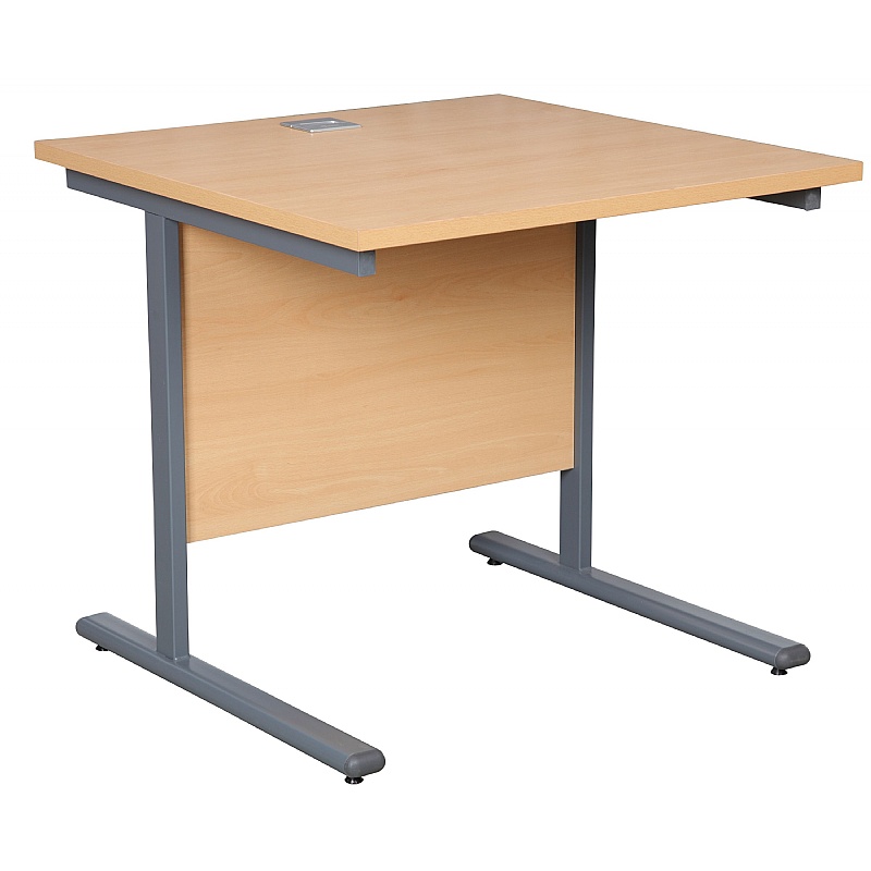 Horizon Rectangular Cantilever Office Desks Beech