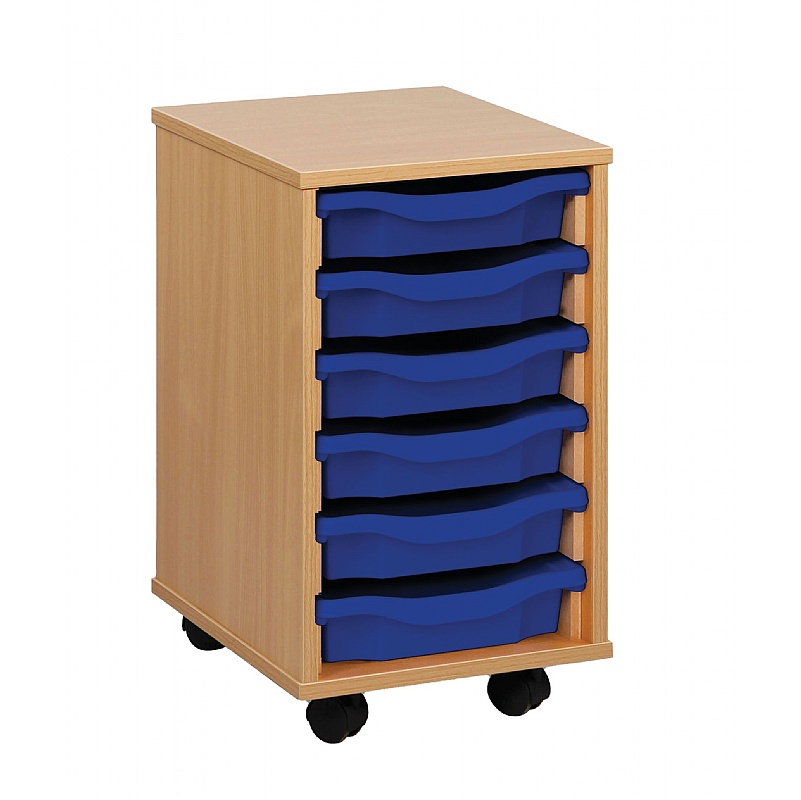 Classic 6 Tray Shallow Storage - School Furniture
