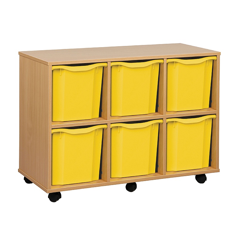 Classic Horizontal 6 Jumbo Tray Storage