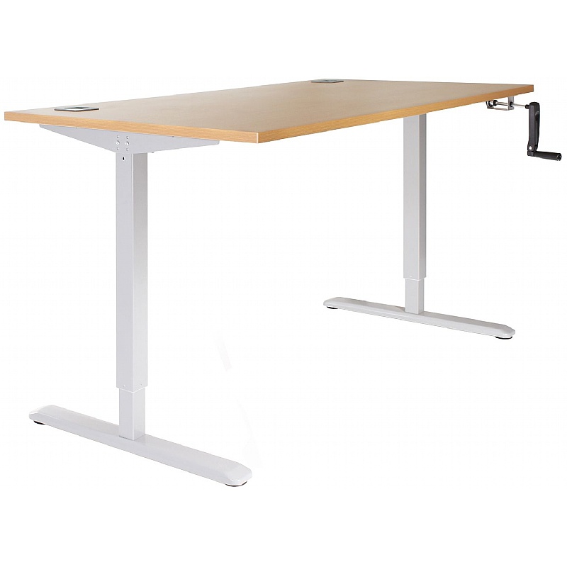 Academy Crank Height Adjustable Sit Stand School Desks - School Furniture