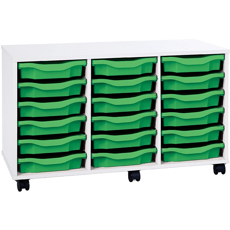 Premium 18 Tray Mobile Storage