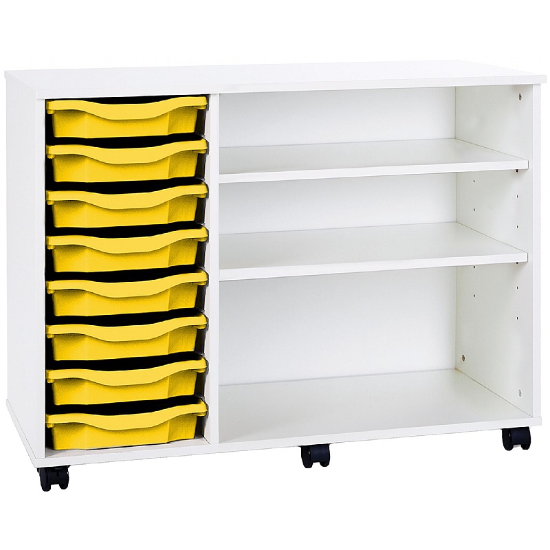 Premium 8 Tray Mobile Storage With 2 Adjustable Shelves from our School ...