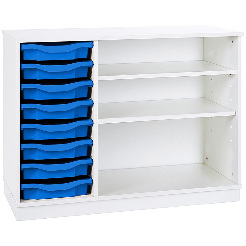 Premium 8 Tray Storage With 2 Adjustable Shelves