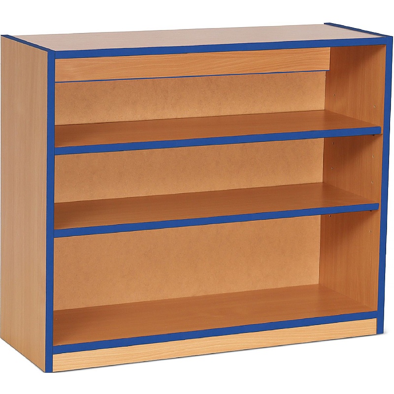 Coloured Edge School Bookcases 750H