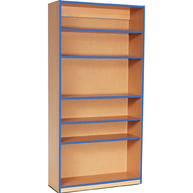 Coloured Edge School Bookcases from our School Storage range.