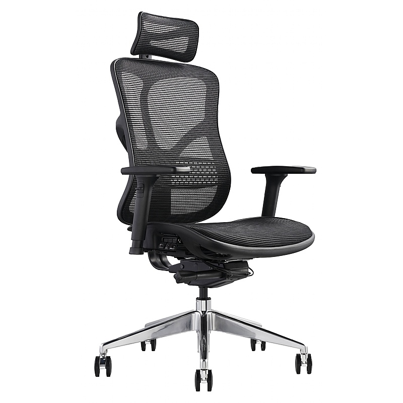 F94 Ergonomic All Mesh Office Chair with Headrest - Office Chairs