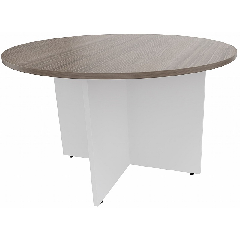 Agenda Duo Arrowhead Round Meeting Tables - Meeting Room