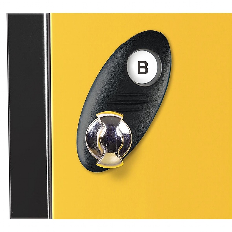 Atom Probe II Antibacterial Police Lockers with Hasp & Staple Lock - Office Storage
