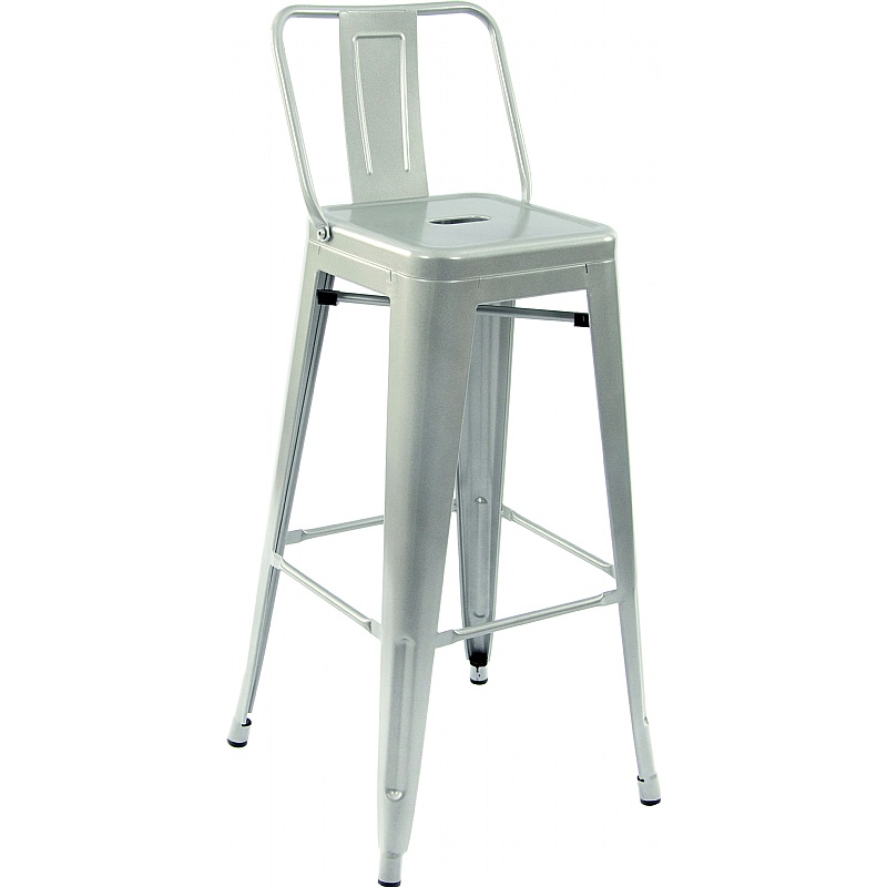 Sorrento Steel Breakout and Cafe Stools with Backrest - Breakout & Canteen