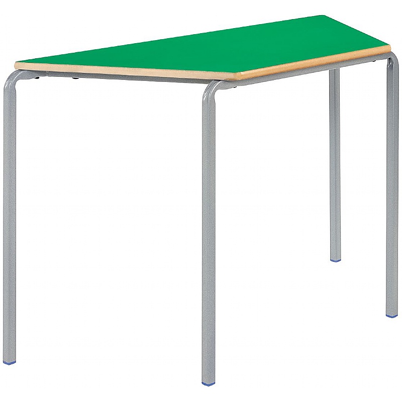 Alumni Crush Bent Trapezoidal School Tables Green