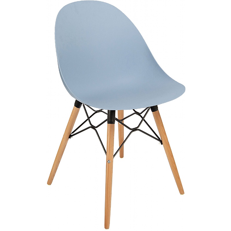 Muse Scandi Breakout and Cafe Chairs Light Blue