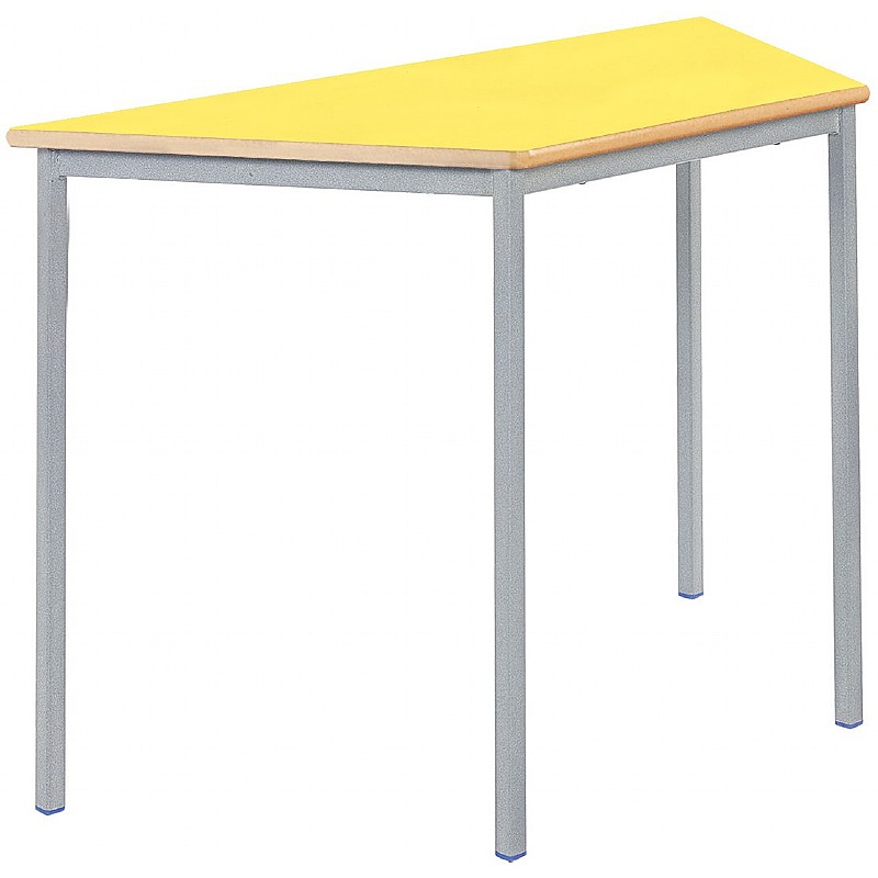 Alumni Fully Welded Trapezoidal School Tables Yellow