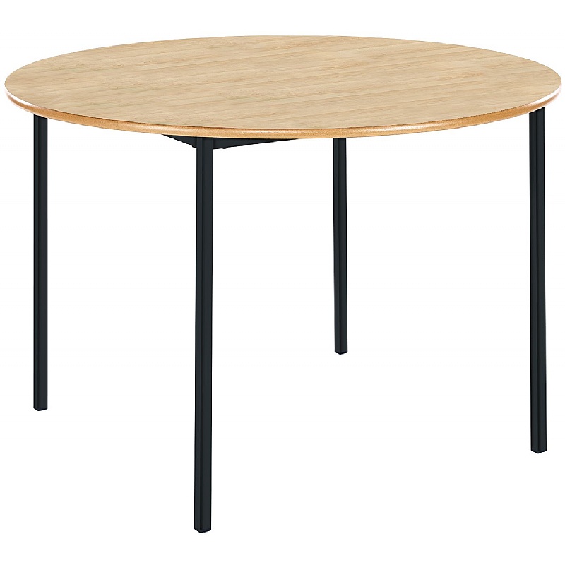 Alumni Fully Welded Circular School Tables Maple